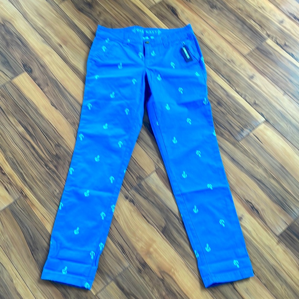 NWT WOMENS Old Navy Anchor Pants size 2 Tall